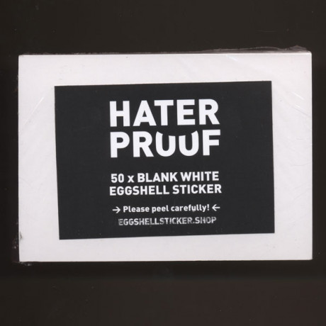 Blank sticker pack on white Eggshell foil